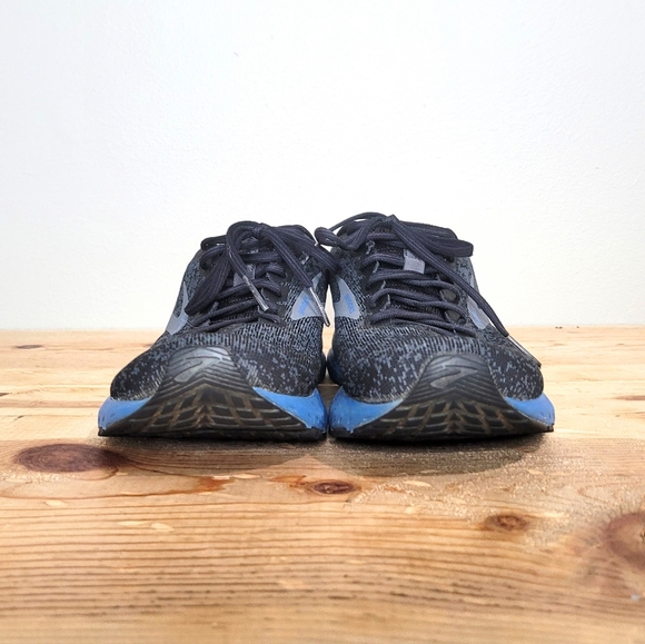 Brooks Launch 6 Running Shoes Black Blue Mesh Athletic 1102971D011 Size 10 - Picture 2 of 11